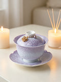 The "Ice Bloom" Crystalline Gaiwan | Lavender Mist Edition