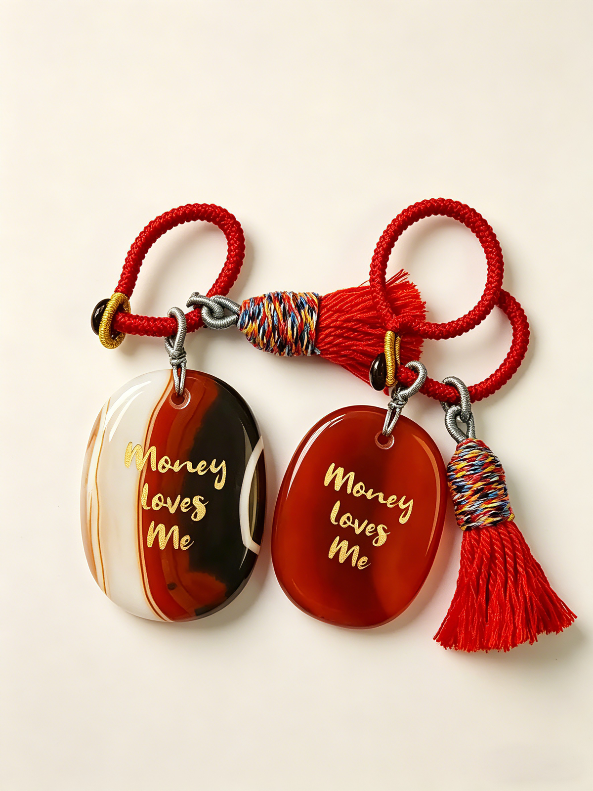 "Money Loves Me" Worry Stone Charm
