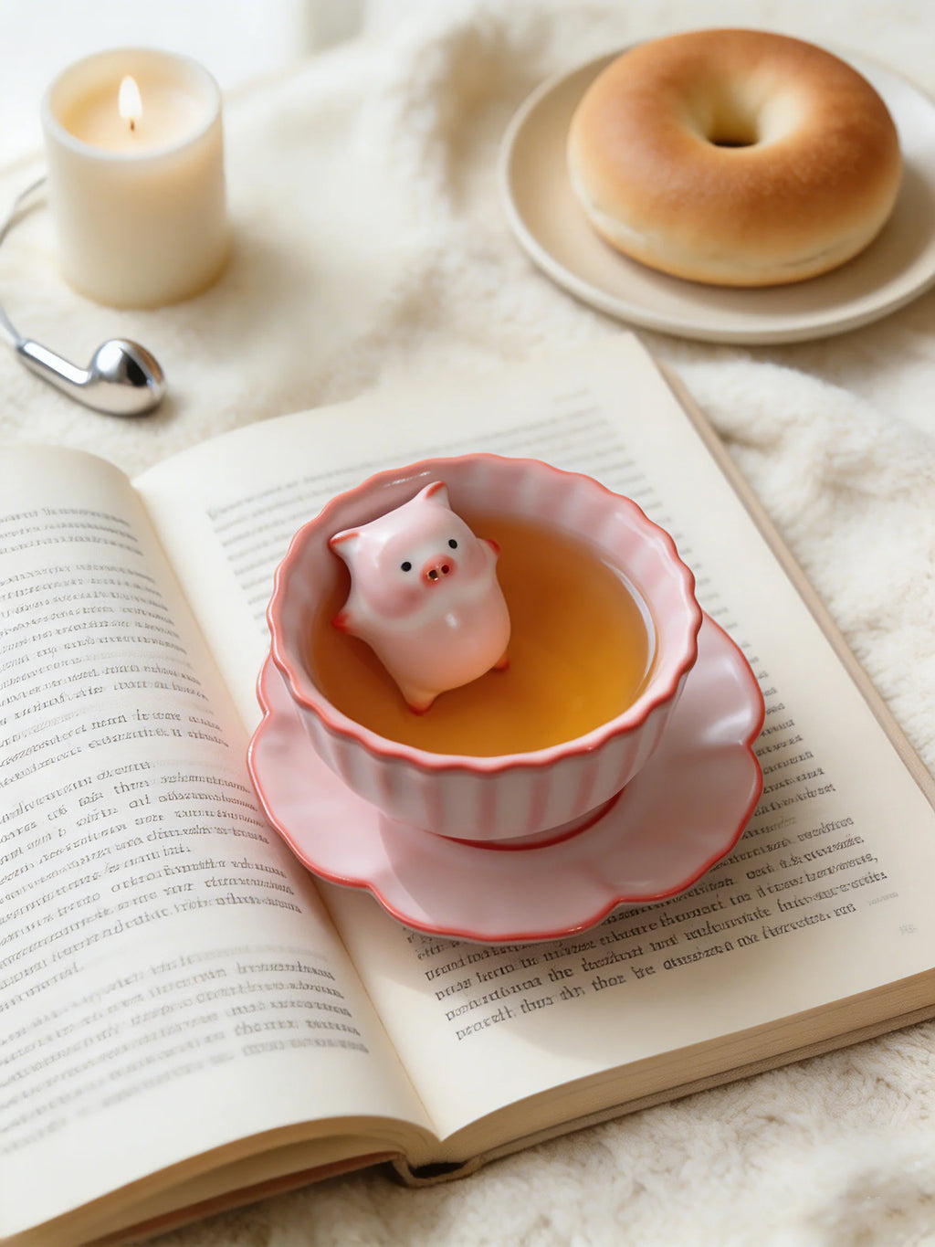 The "Bubble Breath" Zen Pig Tea Set