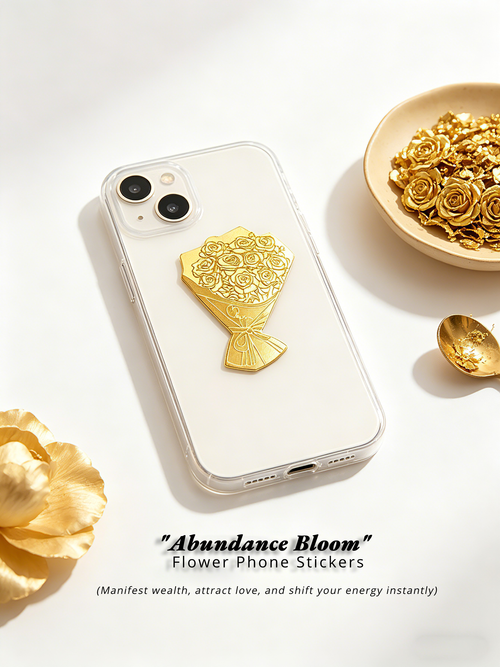 "Abundance Bloom" Flower Phone Stickers