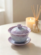 The "Ice Bloom" Crystalline Gaiwan | Lavender Mist Edition