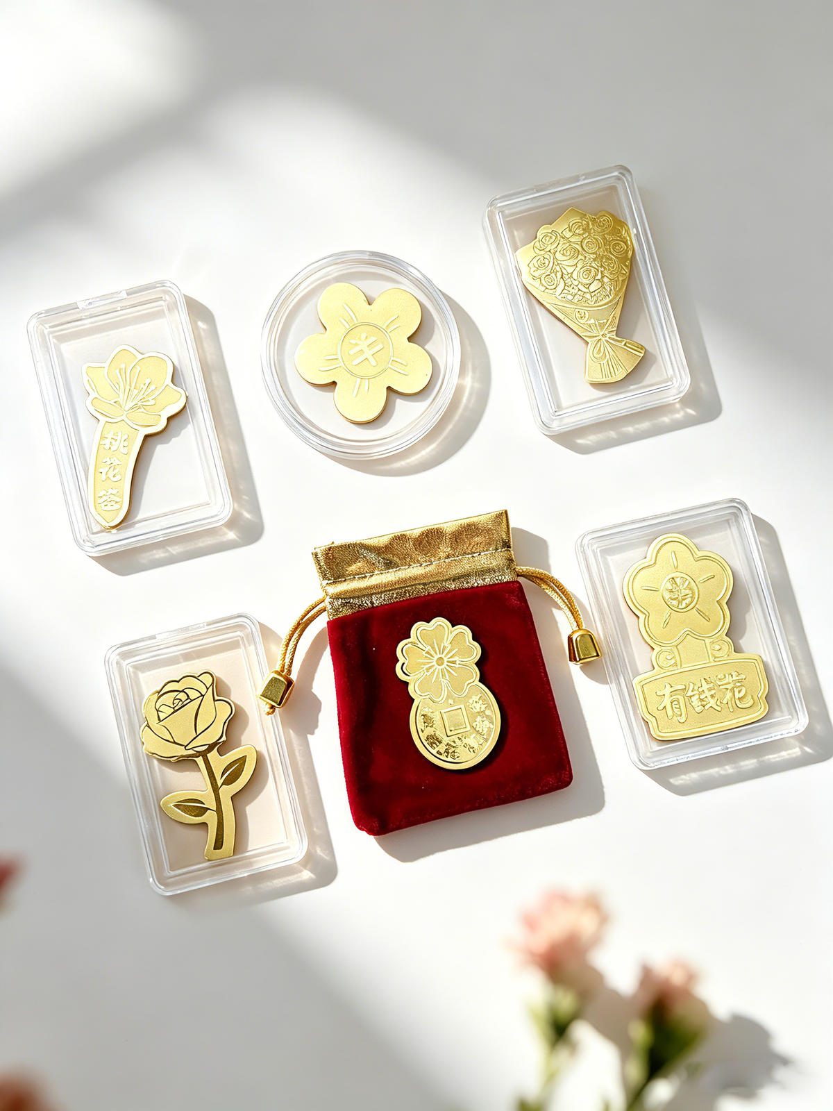 "Abundance Bloom" Flower Phone Stickers