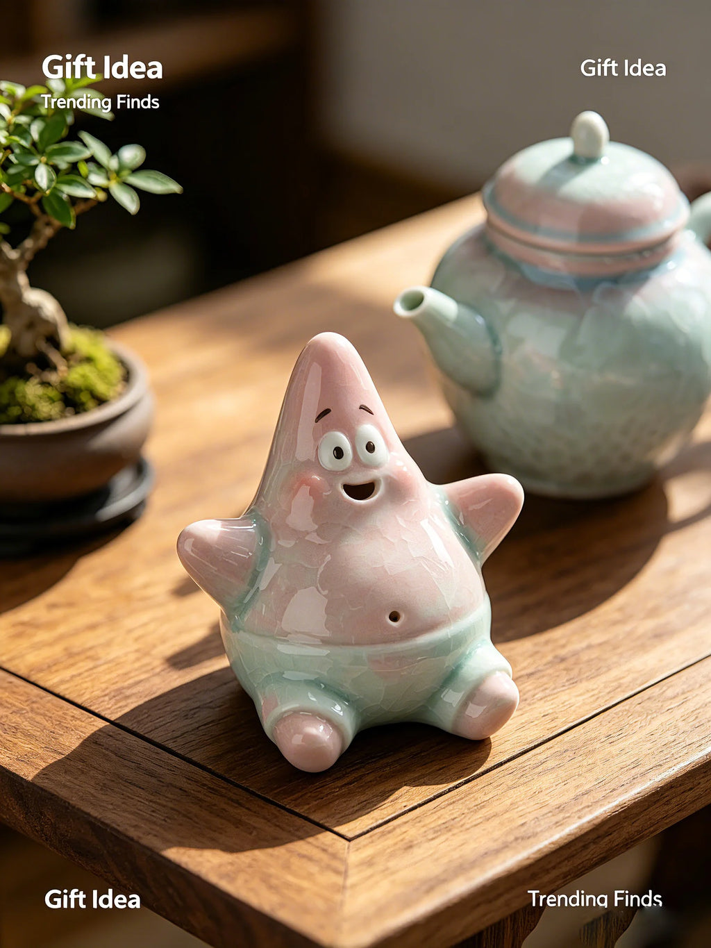 The "Bubble Star" | 24K Crystalline Glaze Interactive Tea Pet（test）