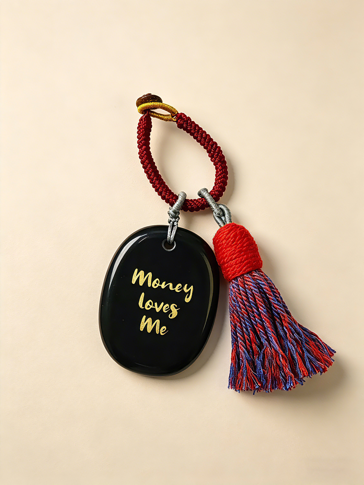 "Money Loves Me" Worry Stone Charm