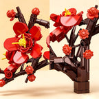 PLUM BLOSSOM POTTED PLANT BUILDING BLOCKS, Ages 18+, 736PCS