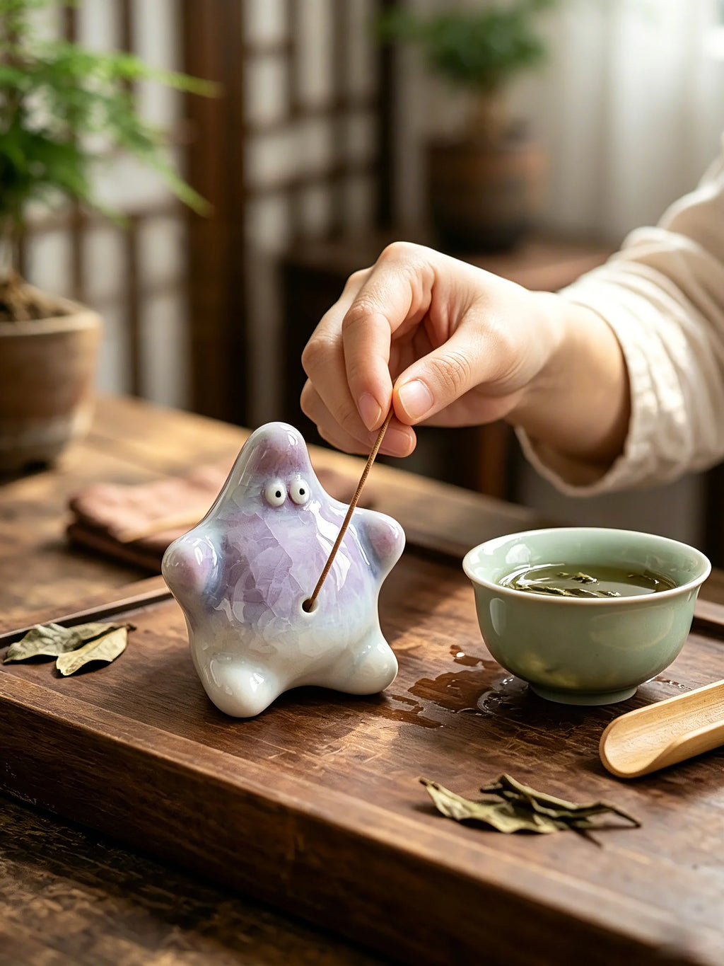 The "Bubble Star" | 24K Crystalline Glaze Interactive Tea Pet（test）
