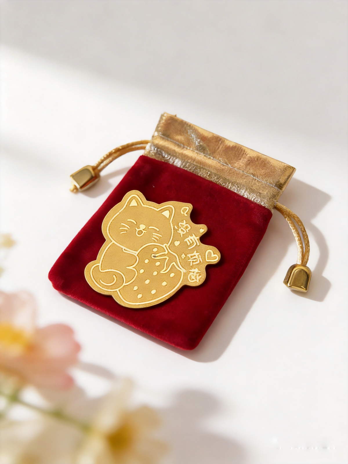 "Lucky Wealth Cat" Phone Stickers