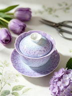 The "Ice Bloom" Crystalline Gaiwan | Lavender Mist Edition