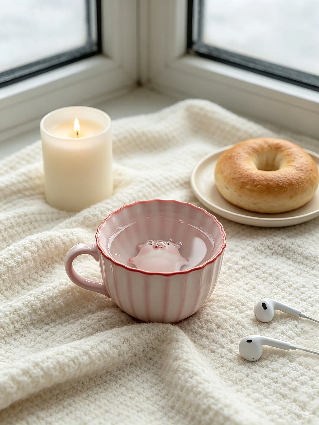 The "Bubble Breath" Zen Pig Tea Set