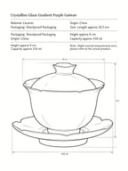 The "Ice Bloom" Crystalline Gaiwan | Lavender Mist Edition