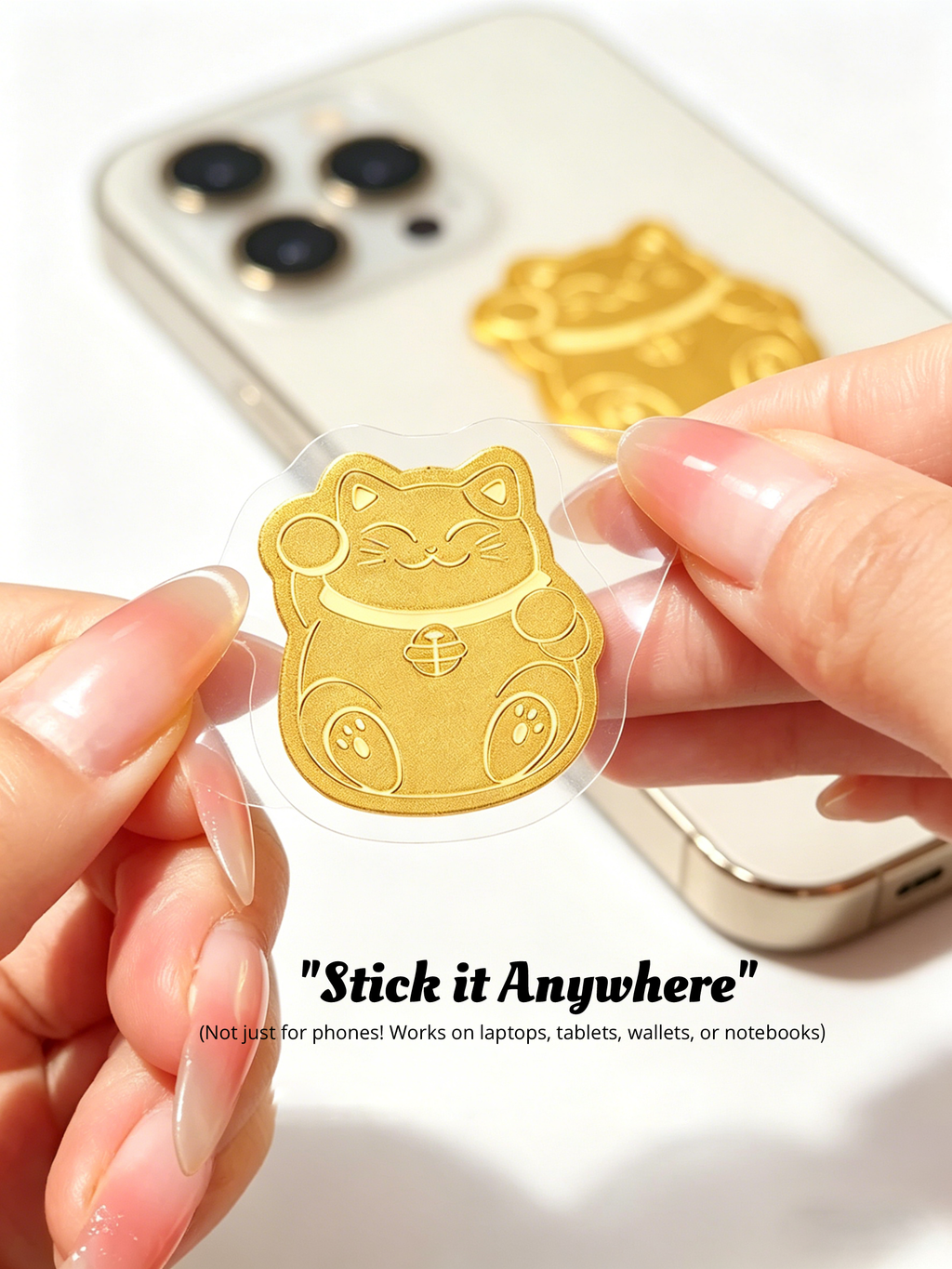 "Lucky Wealth Cat" Phone Stickers