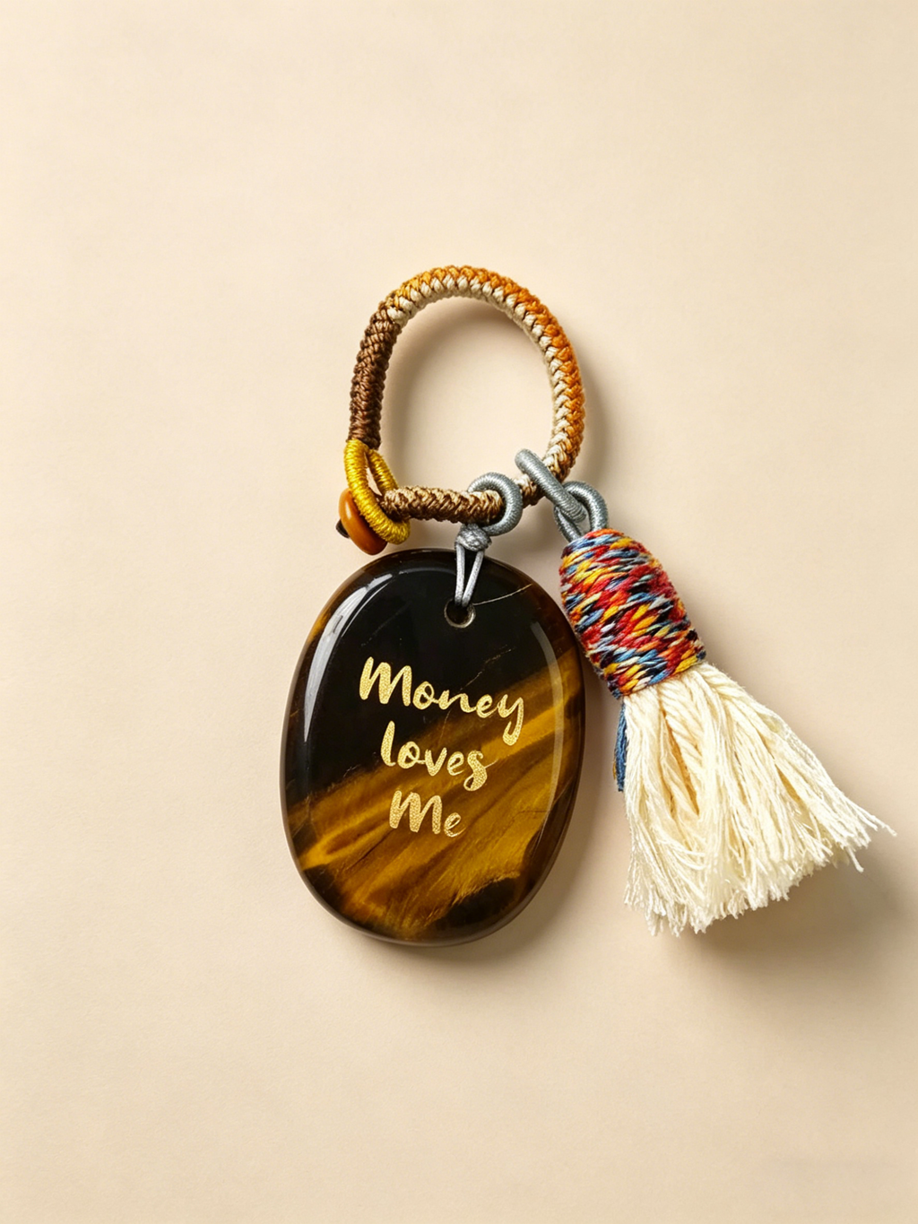 "Money Loves Me" Worry Stone Charm
