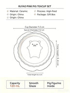 The "Bubble Breath" Zen Pig Tea Set