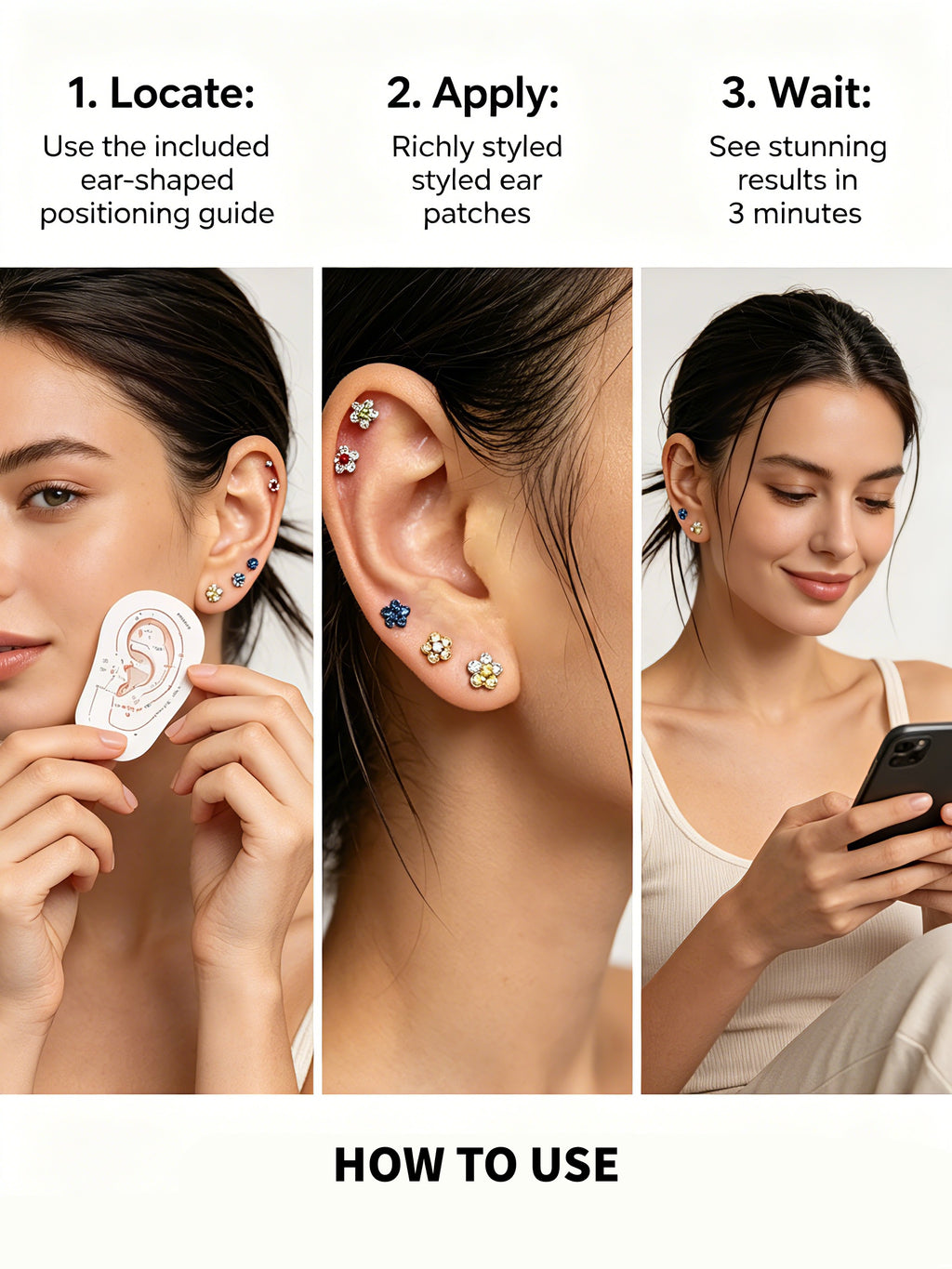Starry Flutter Ear Patches (10 patches each box)