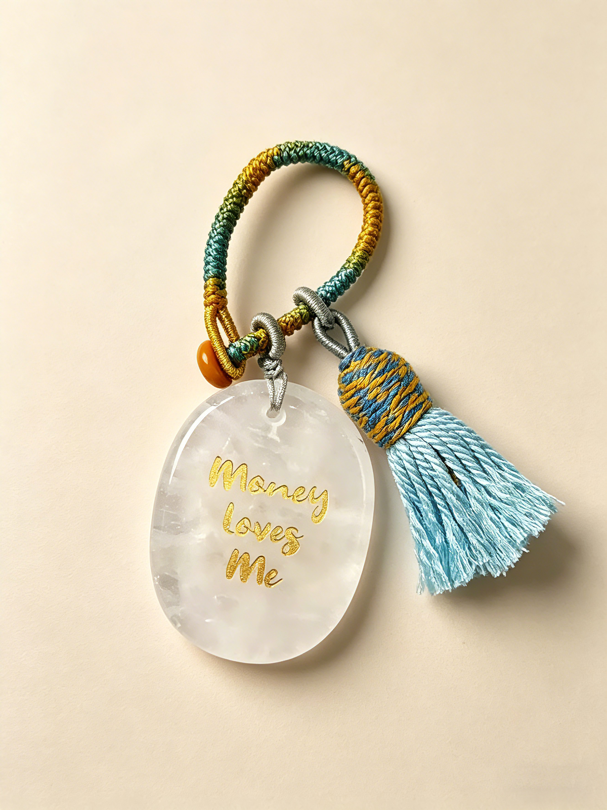 "Money Loves Me" Worry Stone Charm