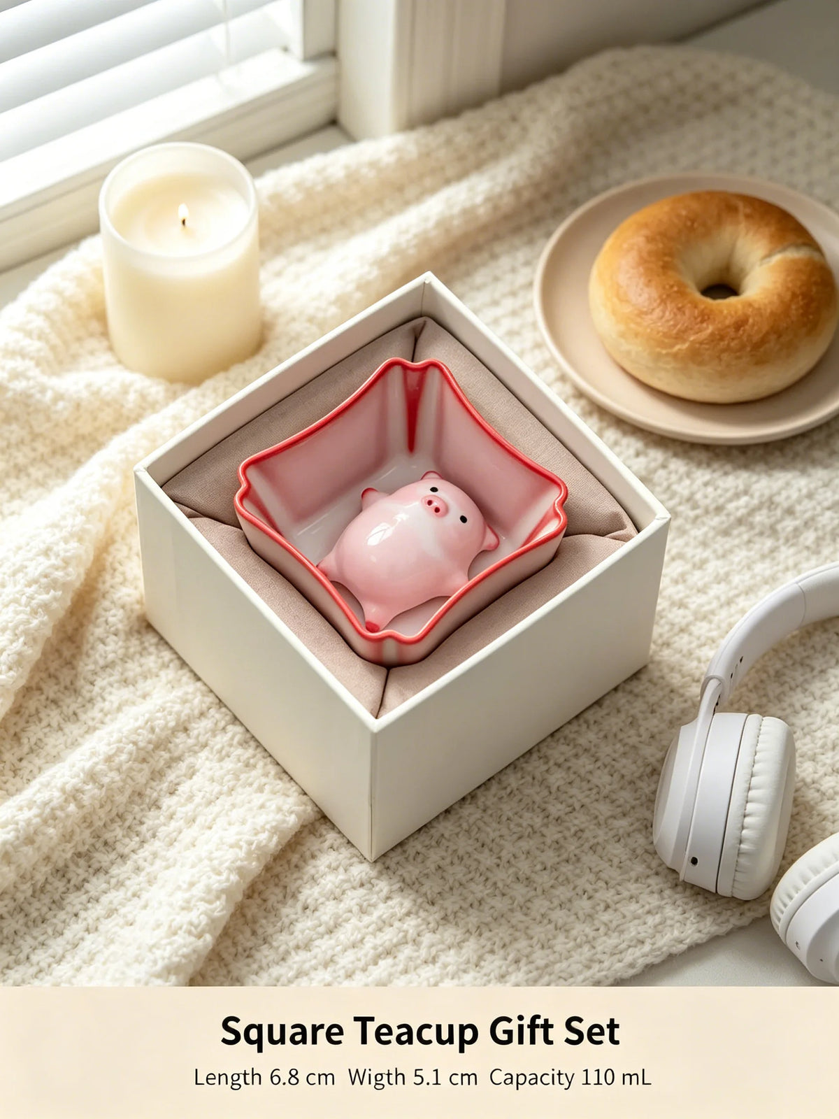 The "Bubble Breath" Zen Pig Tea Set