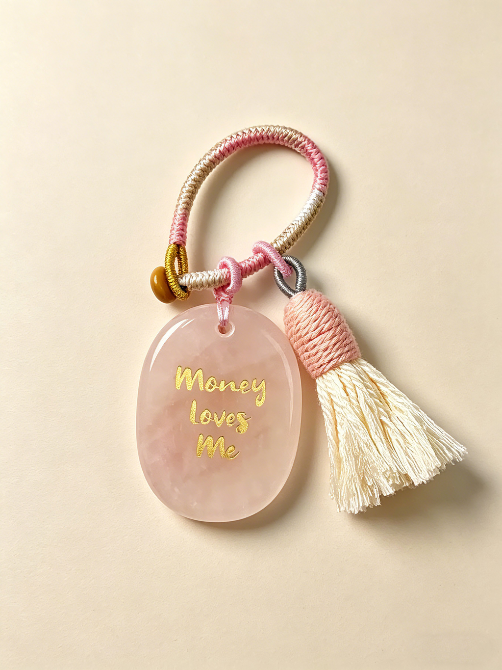 "Money Loves Me" Worry Stone Charm