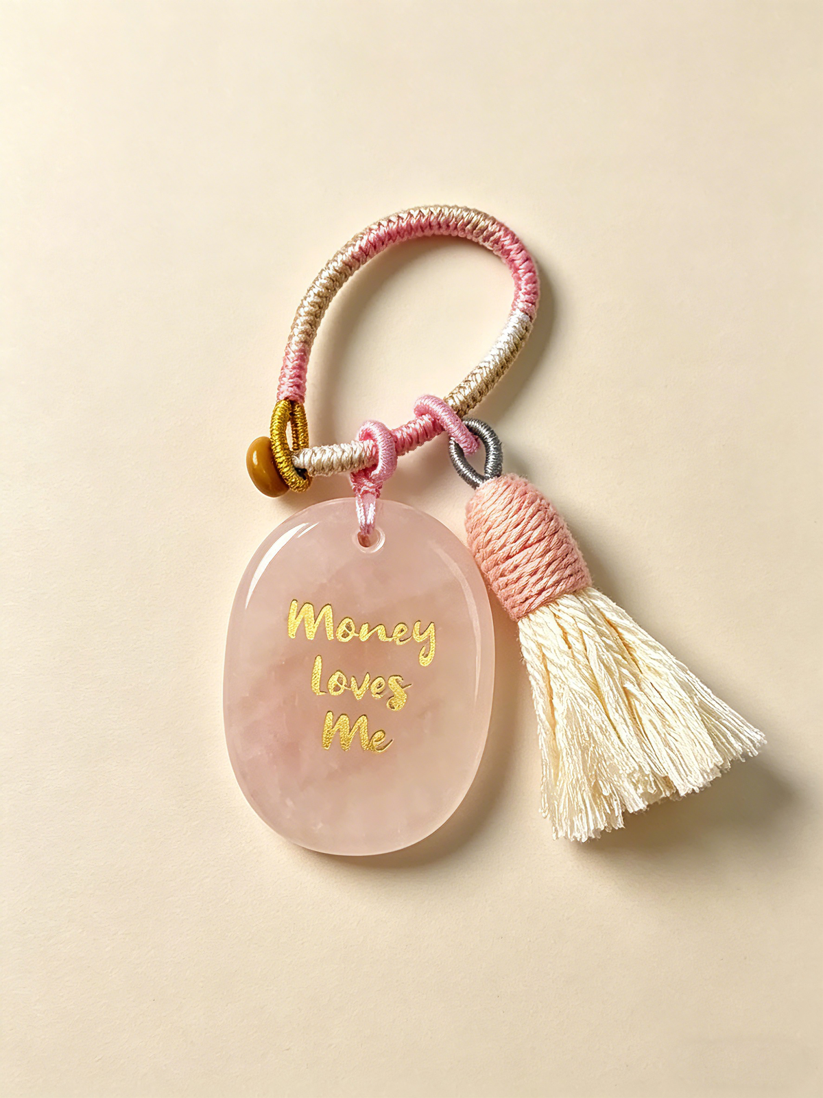 "Money Loves Me" Worry Stone Charm